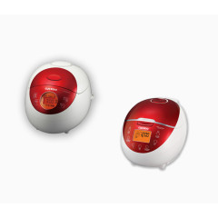 红色迷你电饭煲