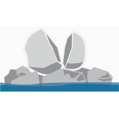 新西兰海边 石头