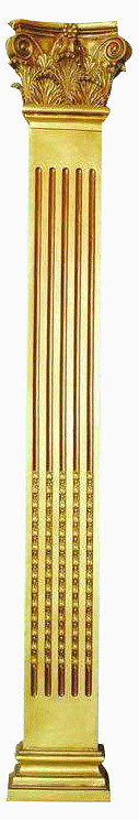 复古金漆罗马柱