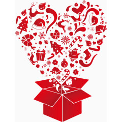 圣诞礼物盒矢量剪贴画