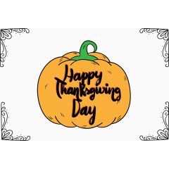 卡通南瓜与字体