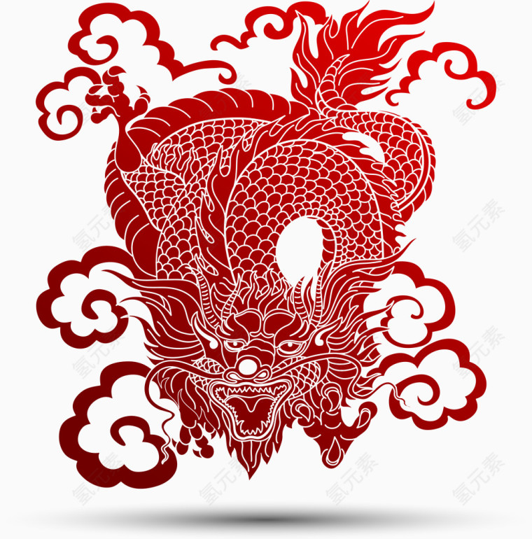 腾云驾雾的龙