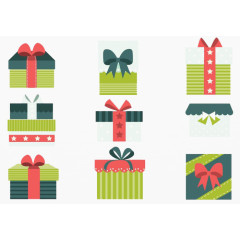 2017手绘礼物包装图