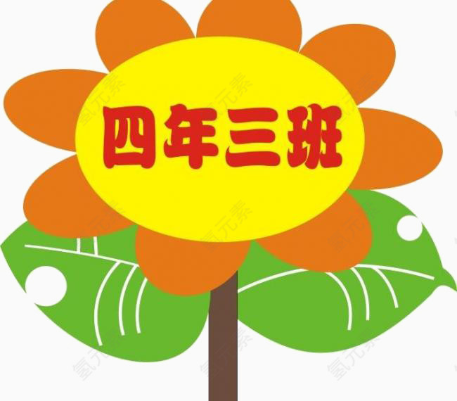 太阳花标牌