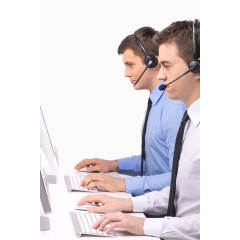 微笑的客服帅哥