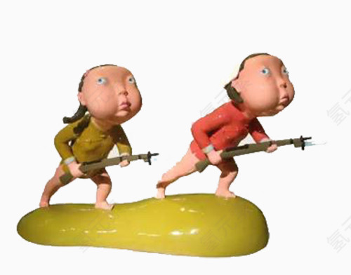 工农兵卡通雕像图