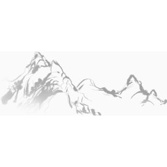 水墨山水，山水