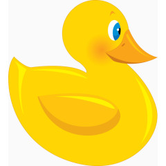 矢量手绘小黄鸭