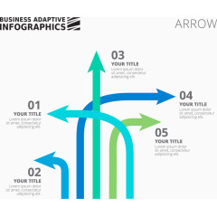 矢量手绘PPT箭头