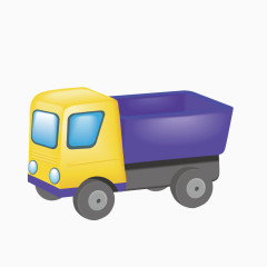 矢量卡通工程车