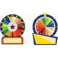 可爱彩色大转盘矢量素材