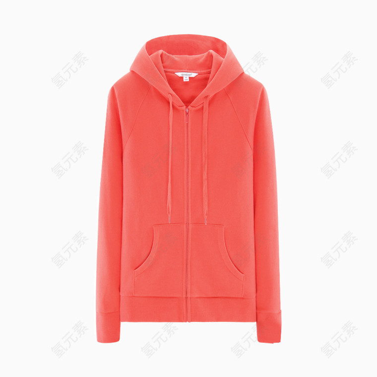 色连帽卫衣女拉链开衫艾米恋秋冬休闲运动上衣宽松纯棉长袖外套
