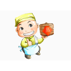 对食品称赞的服务员