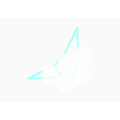 夜间多云粉笔天气图标