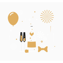 矢量 卡通手绘 庆祝