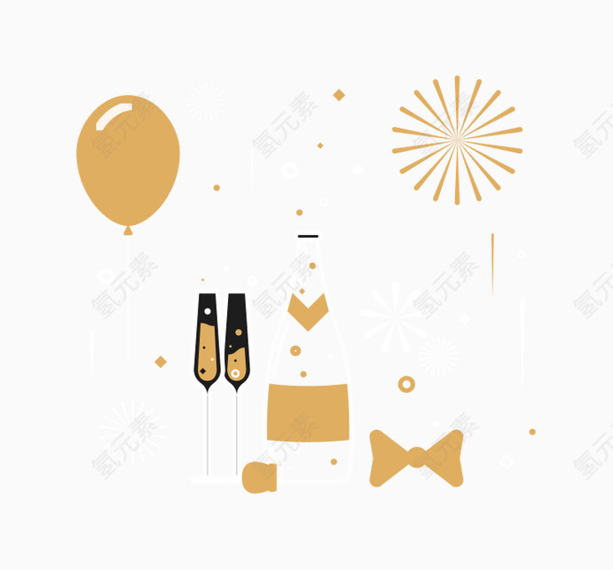 矢量 卡通手绘 庆祝