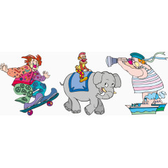 各种形态的小丑表演