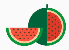 手绘西瓜