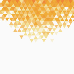 矢量金色三角形拼图