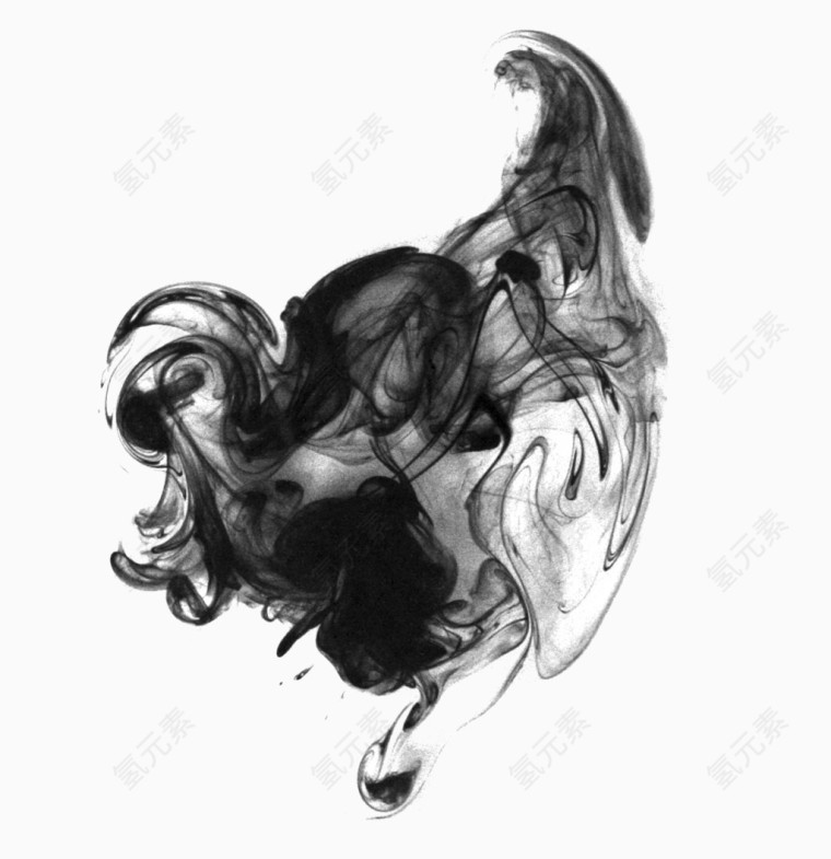 意境渲染水墨图