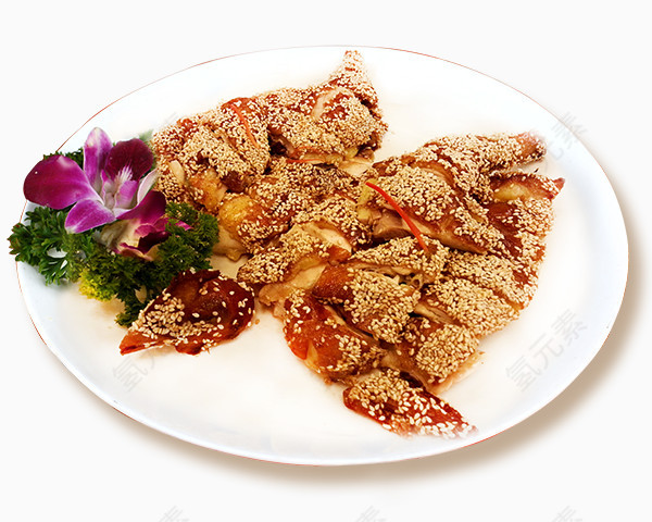 芝麻葱油鸡