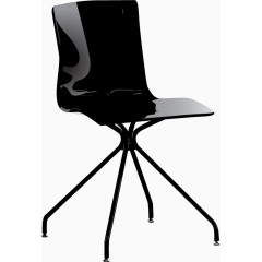 矢量手绘黑色凳子