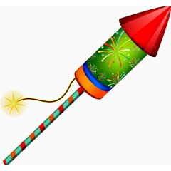 矢量立体彩色烟花