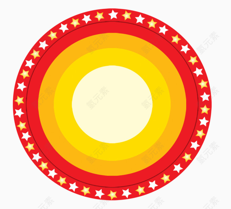 国庆节圆形图案