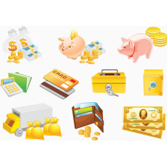 矢量金钱相关元素