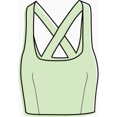 女士运动背心素材