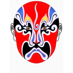 严肃的戏曲脸谱