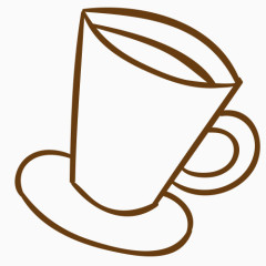 食品容器 休闲 咖啡 杯子 果汁 线条