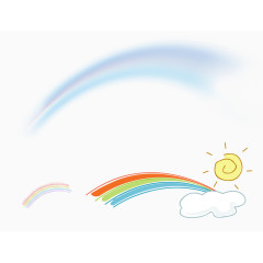 蓝色彩虹彩色彩虹