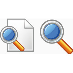 放大镜png矢量元素