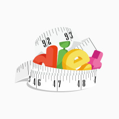 矢量尺子和字母