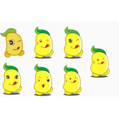 卡通卖萌植物土豆装饰免扣素材