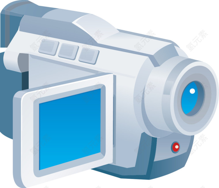 淡蓝色摄像机