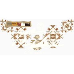 刺绣花格民族风部落衣标袖标勋章免费png