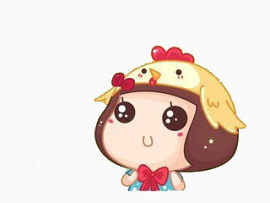 卡通可爱清新女孩元素