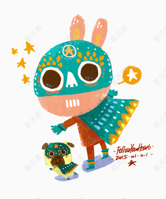 清新可爱卡通儿童插画