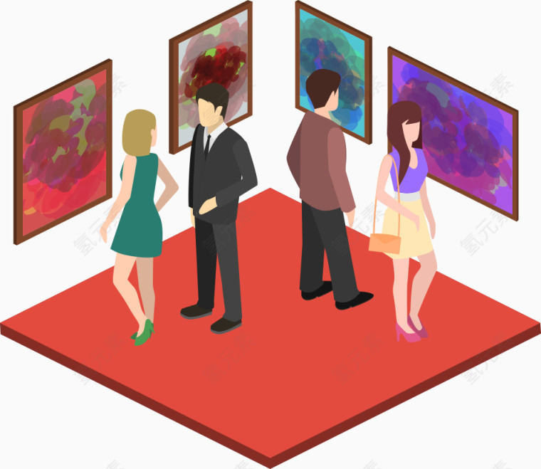 矢量画展场景