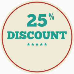 矢量创意设计七五折商品促销图