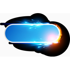 话框炫酷绚丽光效矢量