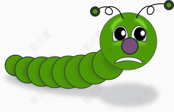 卡通毛毛虫