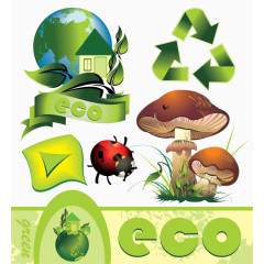 绿色生活创意设计素材图片