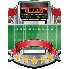 橄榄球比赛记分牌