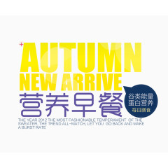 营养早餐文字排版