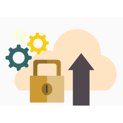 矢量卡通云计算素材