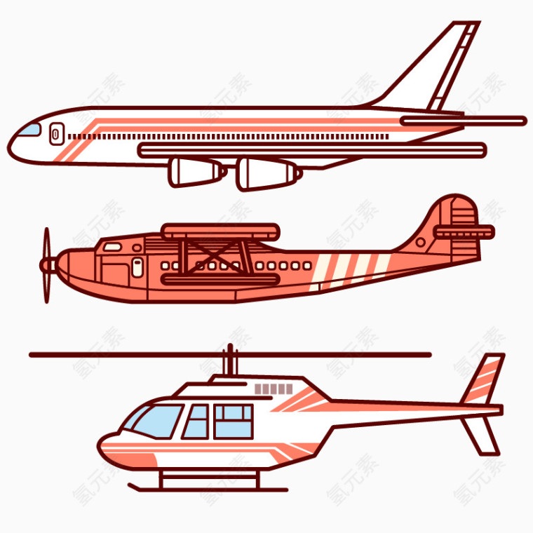 飞机矢量素材下载