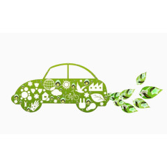 绿色节能手绘小车